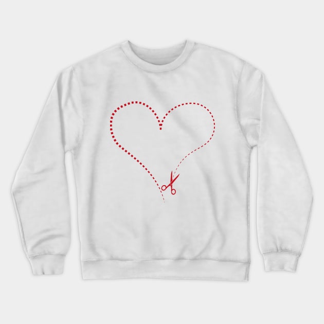 heart Crewneck Sweatshirt by Hunnyboosmadness